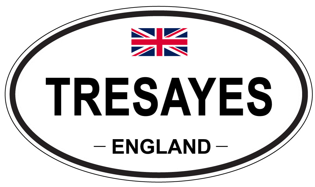 TRESAYES, England - Oval Magnet