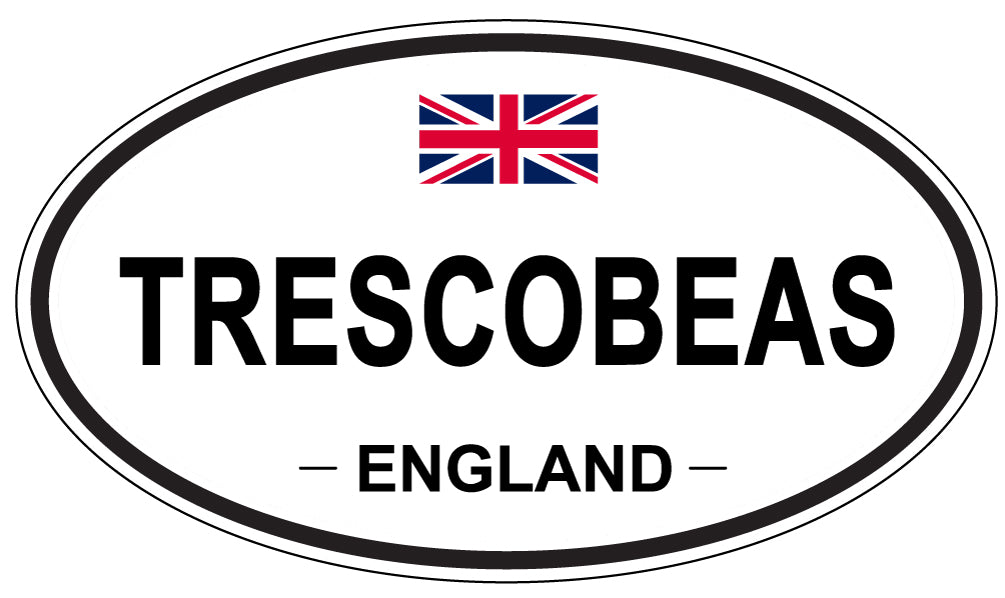 TRESCOBEAS, England - Oval Magnet