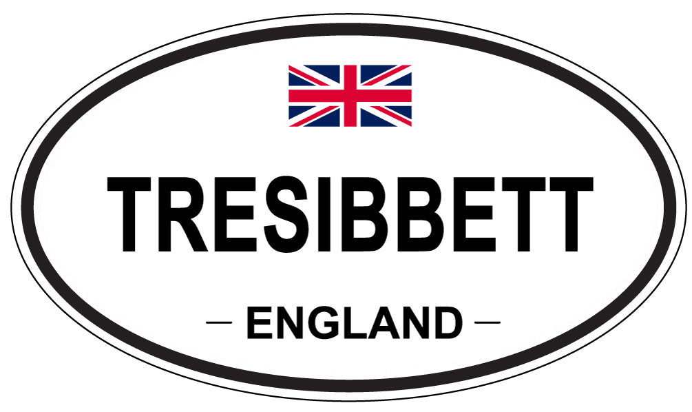 TRESIBBETT, England - Oval Magnet