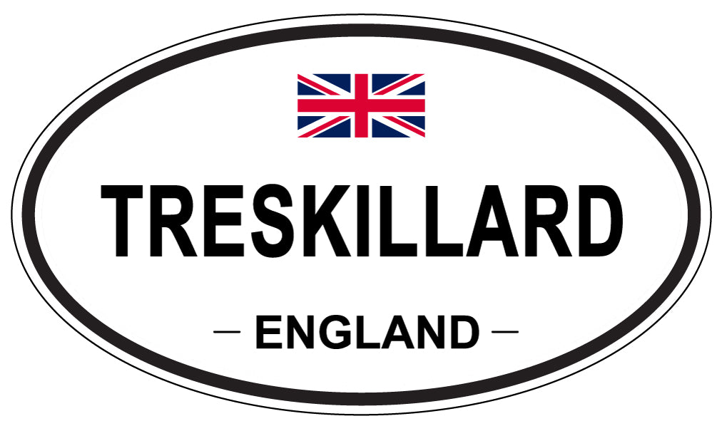 TRESKILLARD, England - Oval Magnet