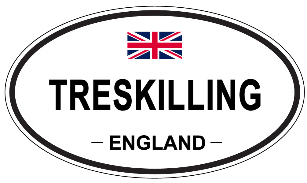 TRESKILLING, England - Oval Magnet