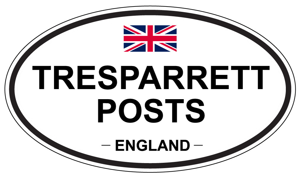 TRESPARRETT POSTS, England - Oval Magnet