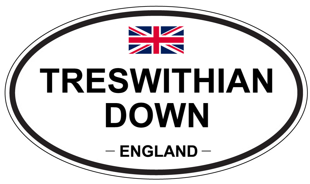 TRESWITHIAN DOWN, England - Oval Magnet