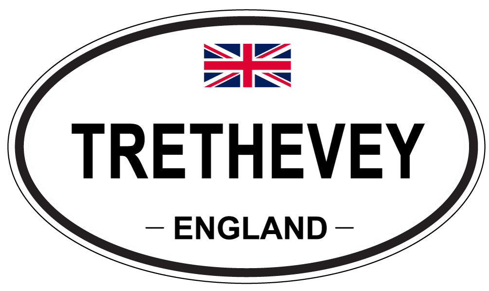 TRETHEVEY, England - Oval Magnet