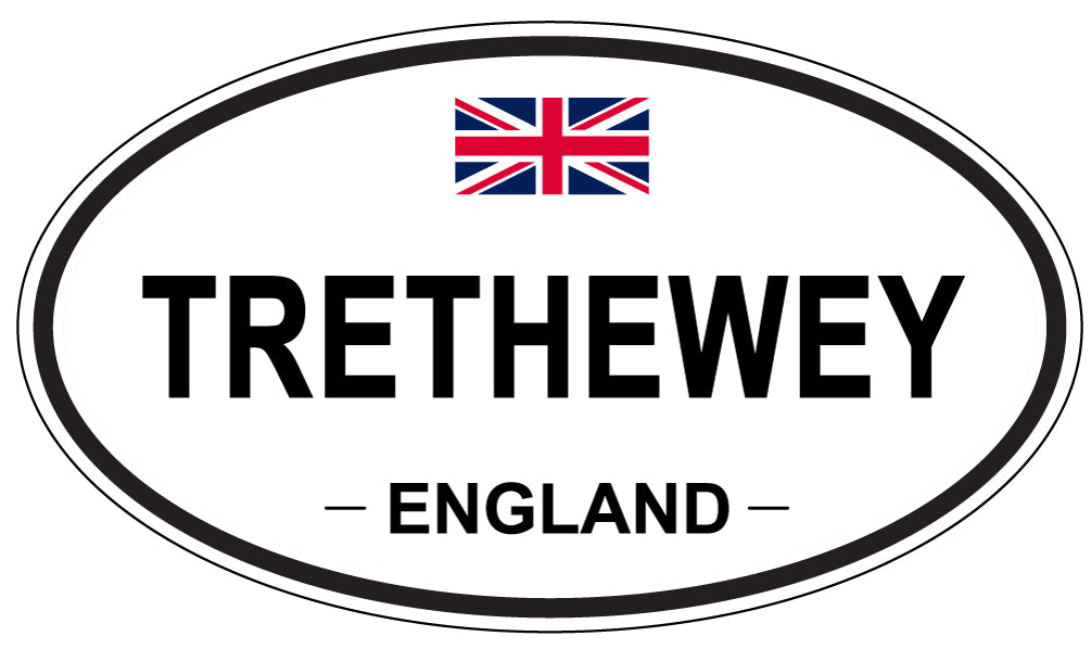 TRETHEWEY, England - Oval Magnet