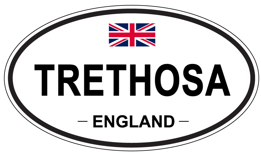 TRETHOSA, England - Oval Magnet