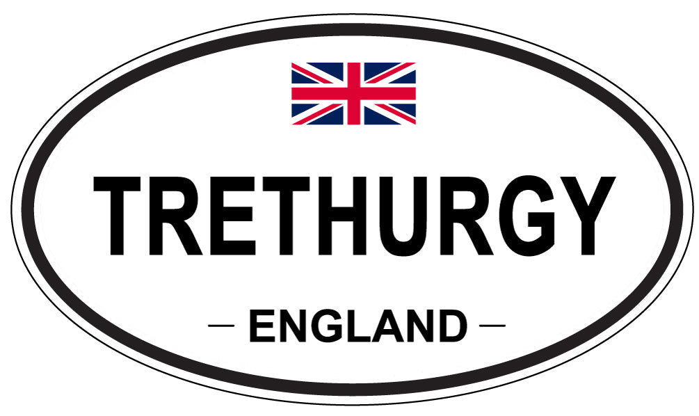 TRETHURGY, England - Oval Magnet