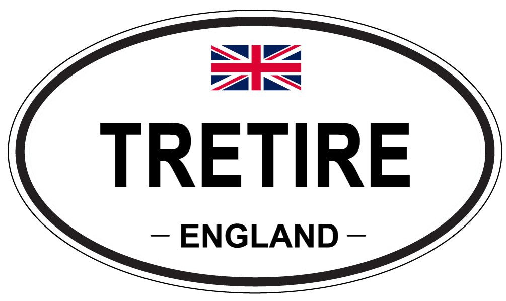 TRETIRE, England - Oval Magnet