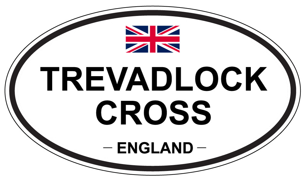 TREVADLOCK CROSS, England - Oval Magnet