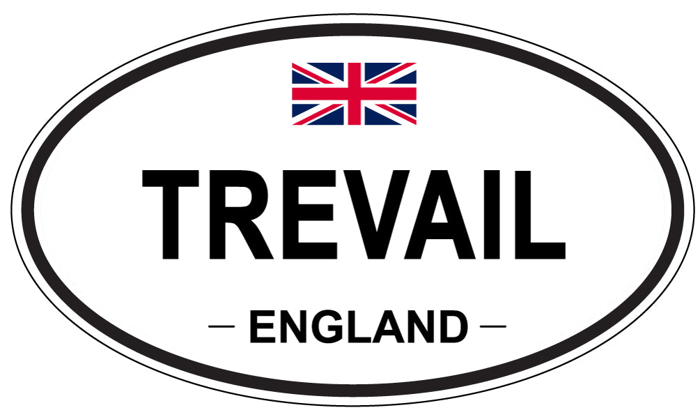 TREVAIL, England - Oval Magnet