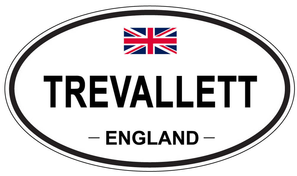 TREVALLETT, England - Oval Magnet
