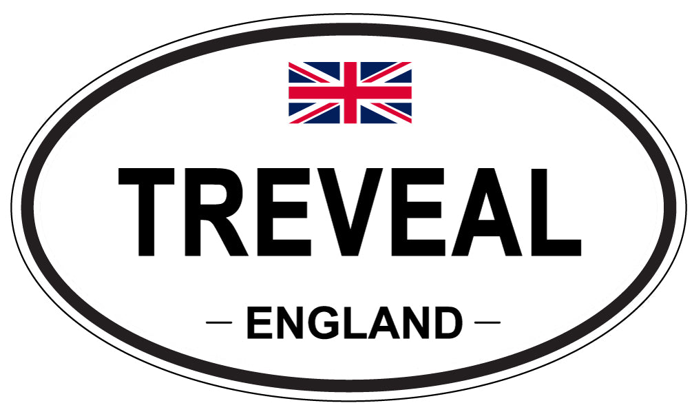 TREVEAL, England - Oval Magnet