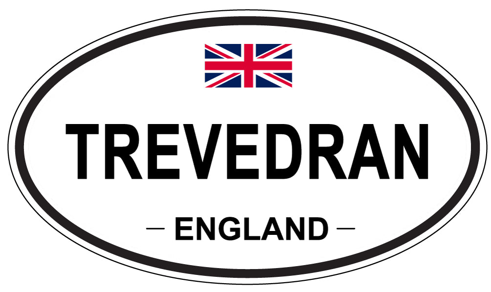 TREVEDRAN, England - Oval Magnet
