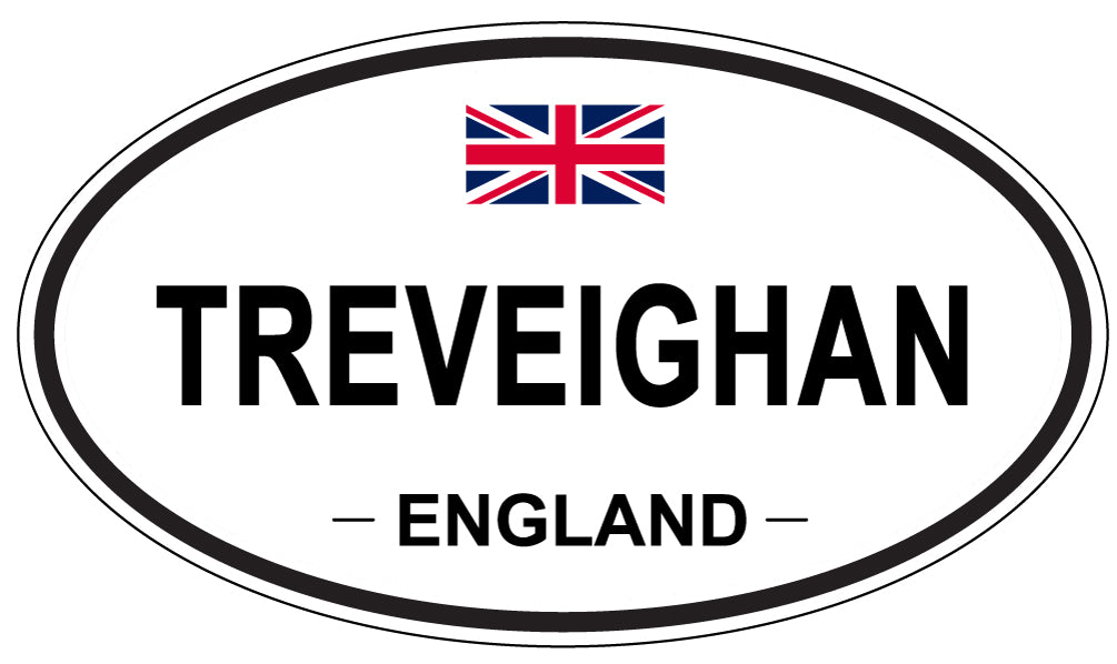 TREVEIGHAN, England - Oval Magnet
