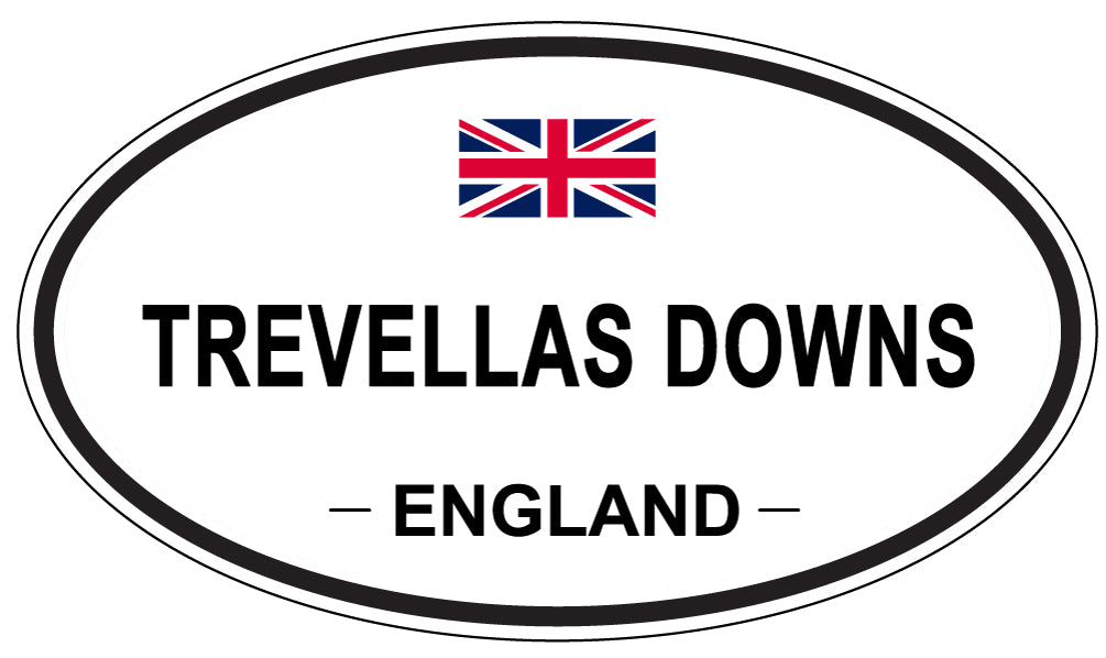 TREVELLAS DOWNS, England - Oval Magnet