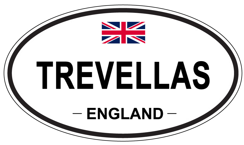 TREVELLAS, England - Oval Magnet