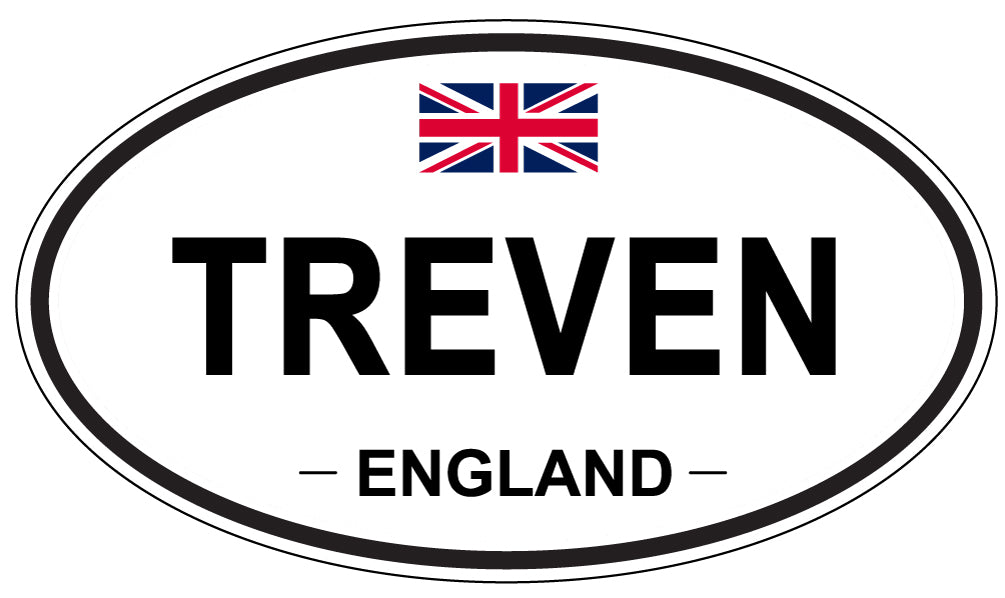 TREVEN, England - Oval Magnet