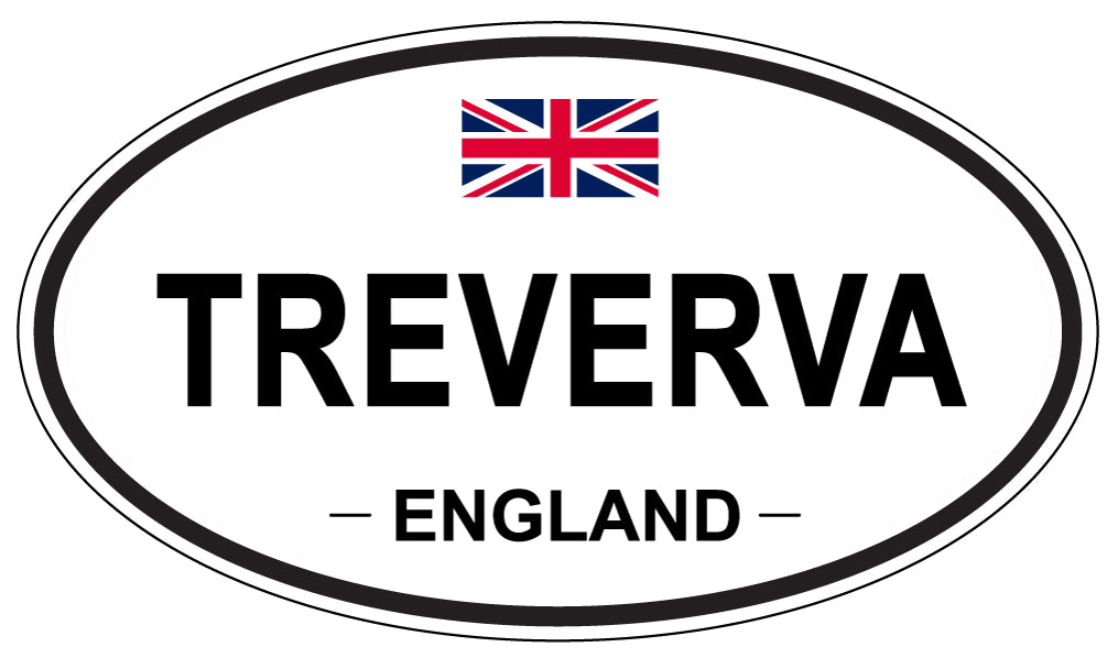 TREVERVA, England - Oval Magnet