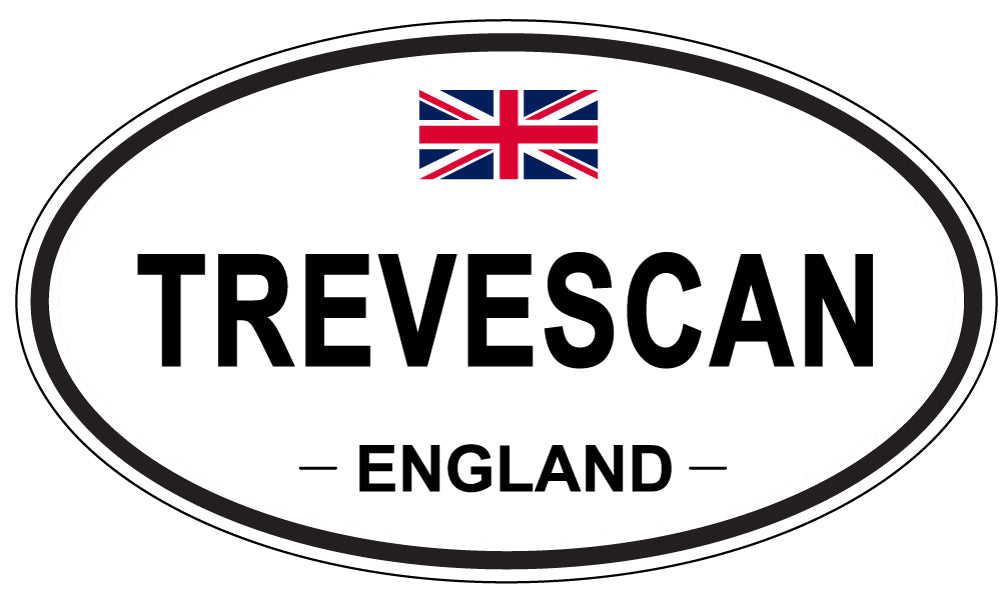 TREVESCAN, England - Oval Magnet