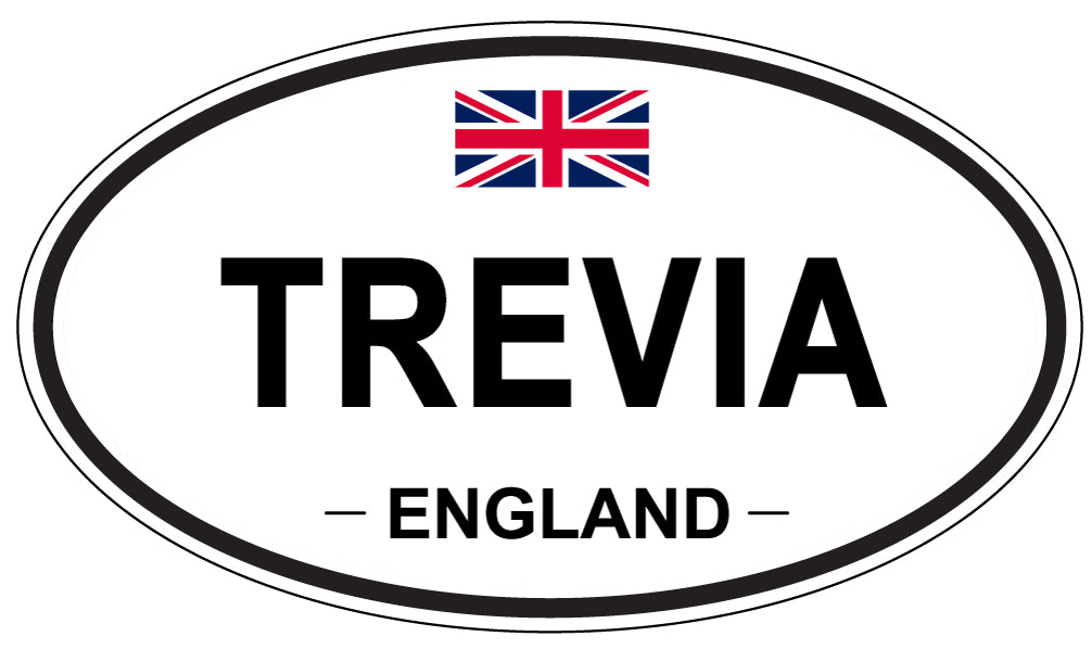 TREVIA, England - Oval Magnet