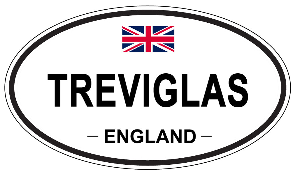 TREVIGLAS, England - Oval Magnet