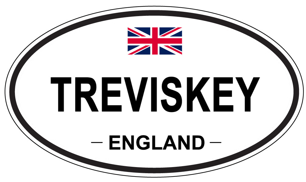 TREVISKEY, England - Oval Magnet