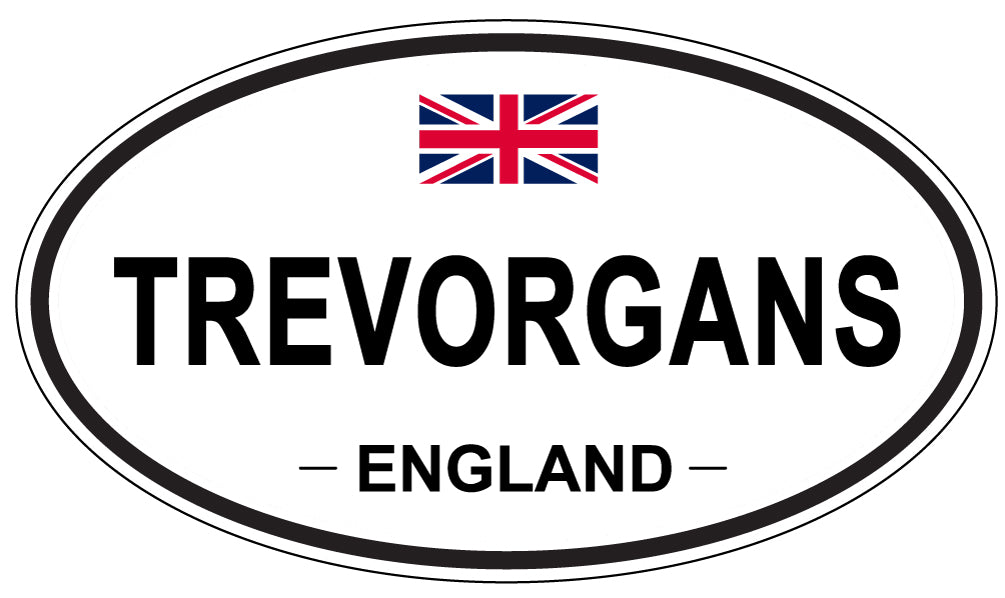 TREVORGANS, England - Oval Magnet