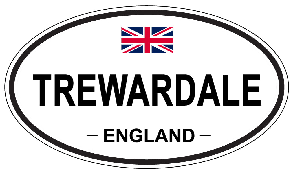 TREWARDALE, England - Oval Magnet