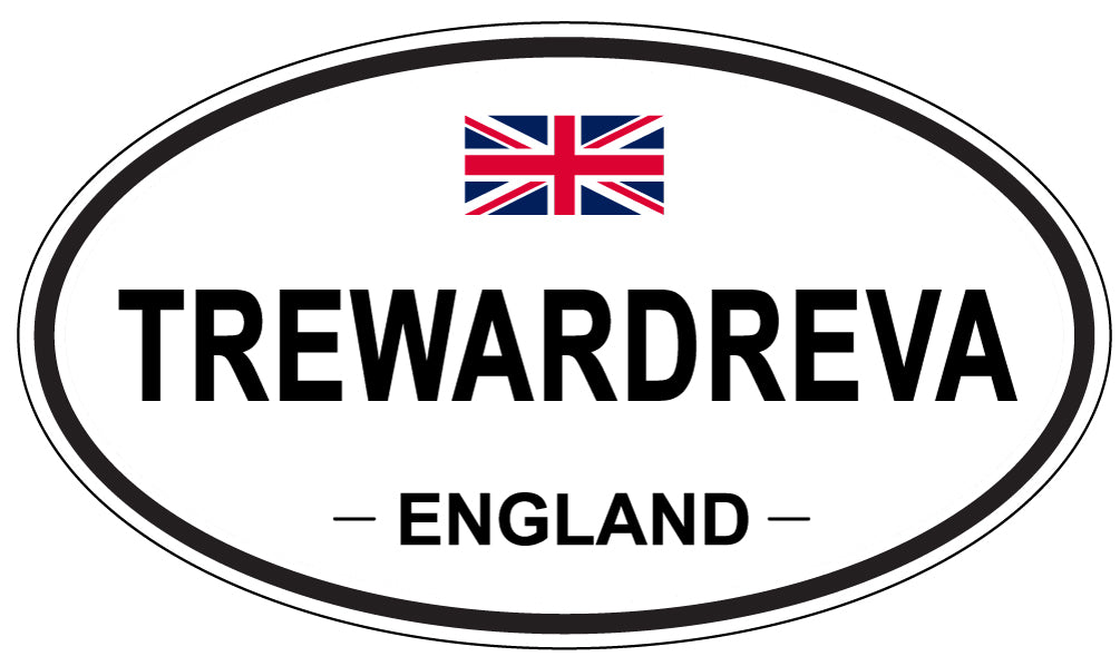 TREWARDREVA, England - Oval Magnet