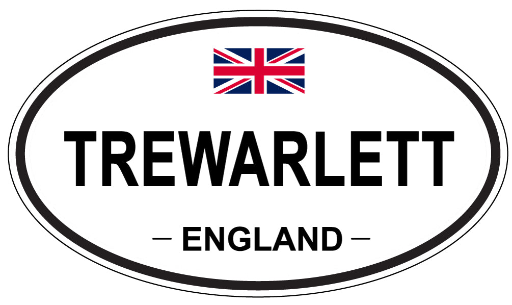 TREWARLETT, England - Oval Magnet