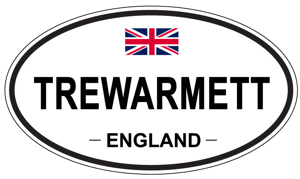 TREWARMETT, England - Oval Magnet