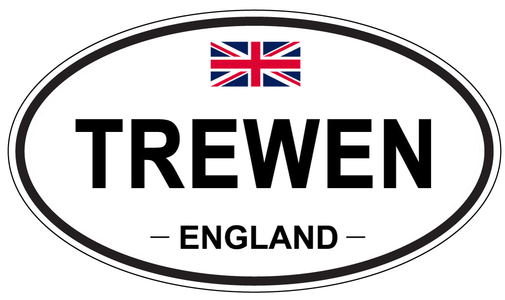 TREWEN, England - Oval Magnet