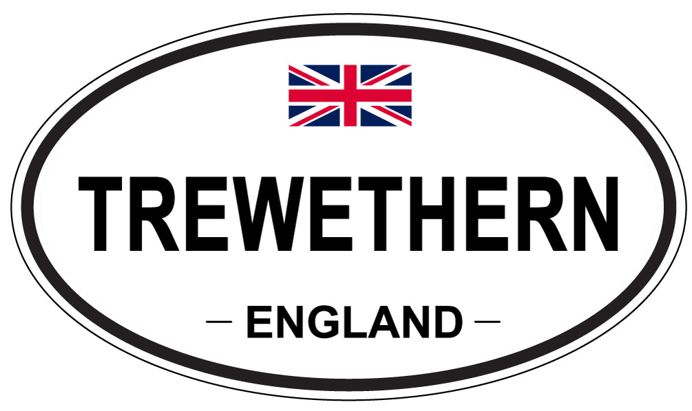 TREWETHERN, England - Oval Magnet