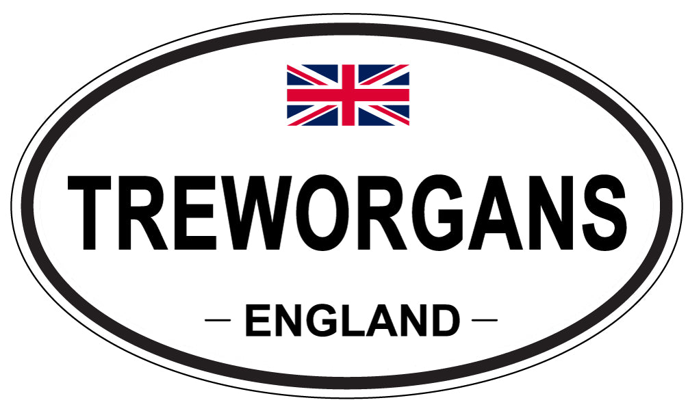 TREWORGANS, England - Oval Magnet