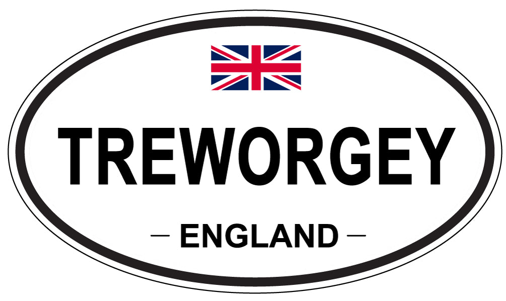 TREWORGEY, England - Oval Magnet