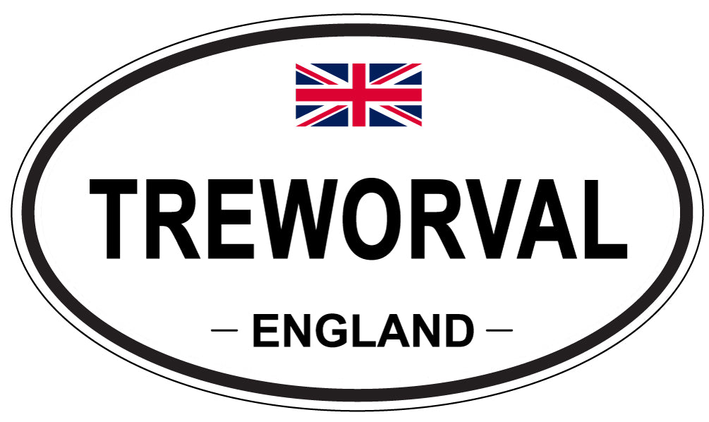 TREWORVAL, England - Oval Magnet