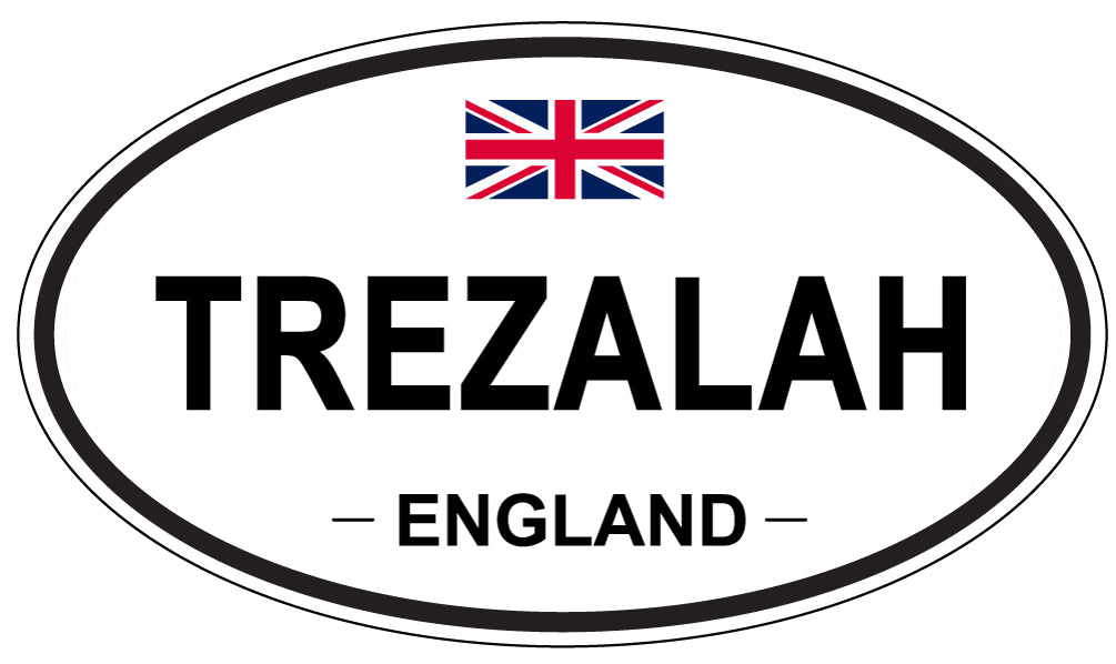 TREZALAH, England - Oval Magnet