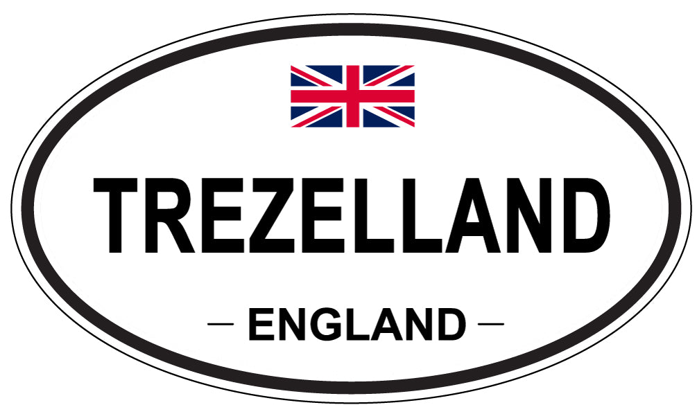 TREZELLAND, England - Oval Magnet