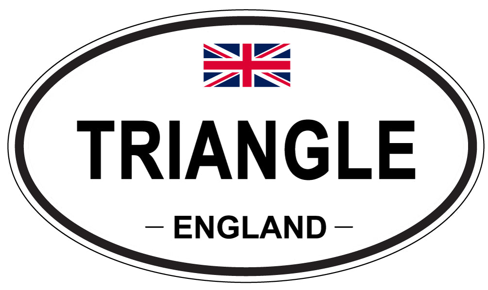 TRIANGLE, England - Oval Magnet