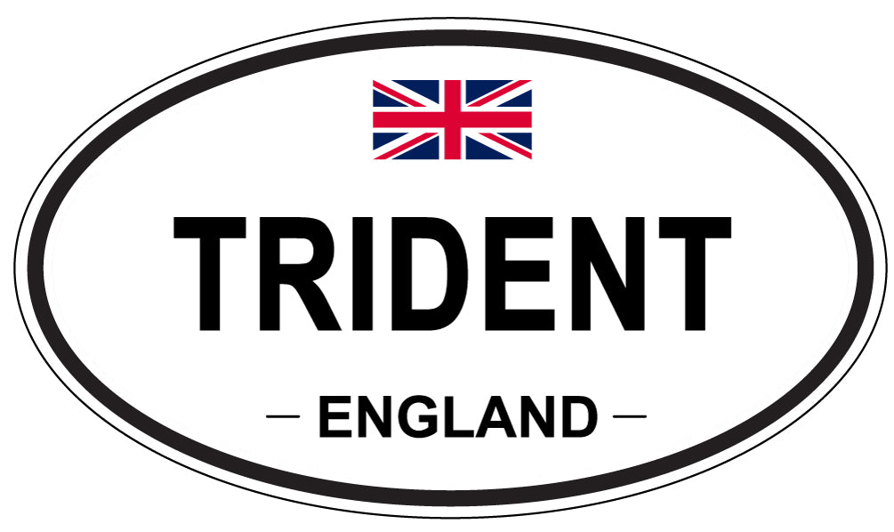 TRIDENT, England - Oval Magnet