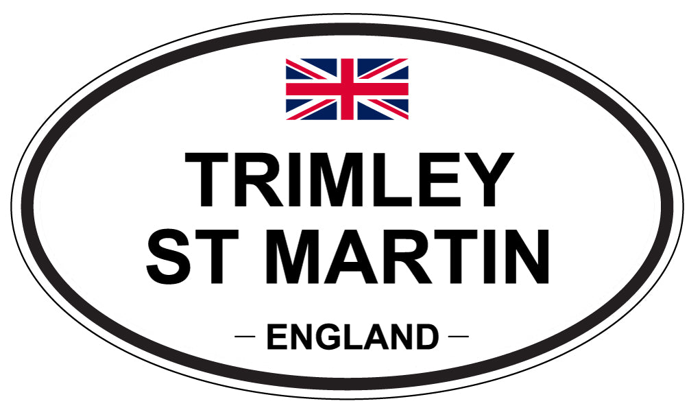 TRIMLEY ST MARTIN, England - Oval Magnet