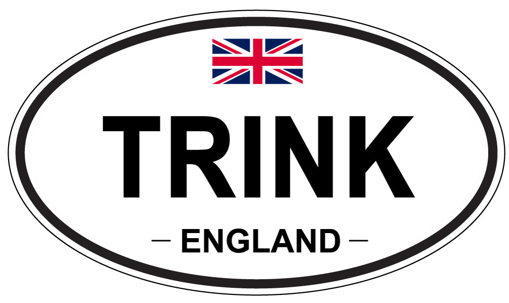 TRINK, England - Oval Magnet