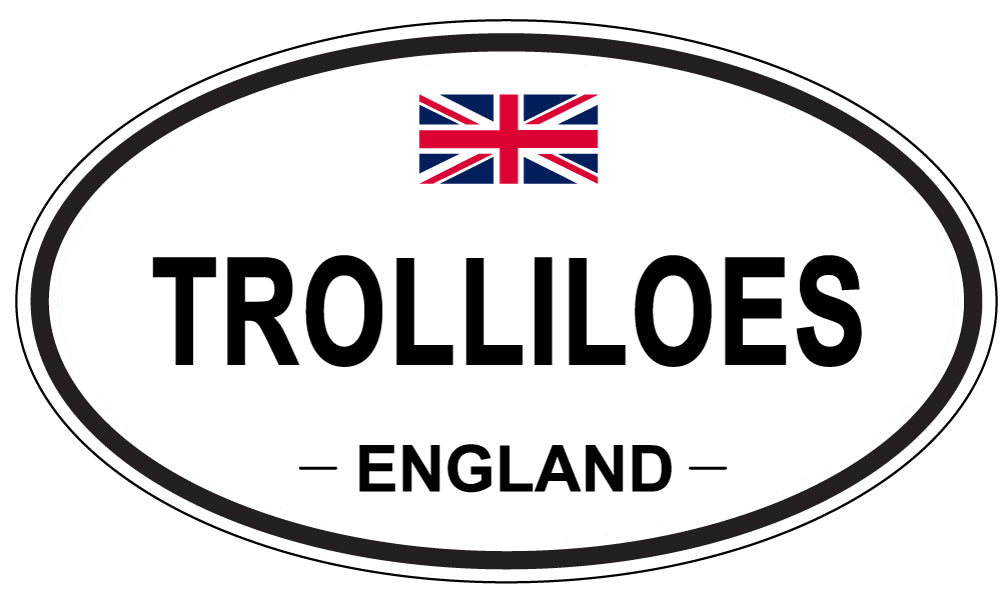 TROLLILOES, England - Oval Magnet