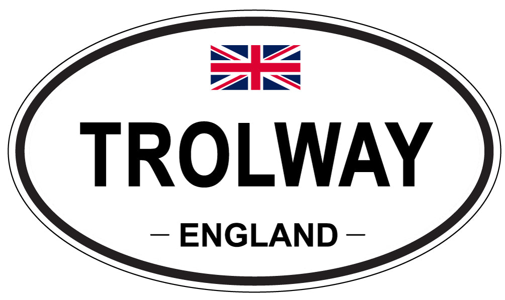 TROLWAY, England - Oval Magnet