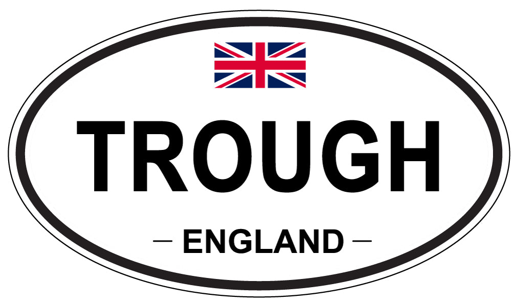 TROUGH, England - Oval Magnet