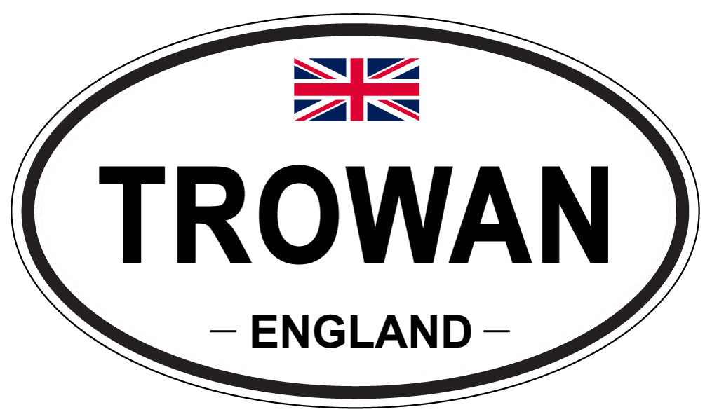 TROWAN, England - Oval Magnet