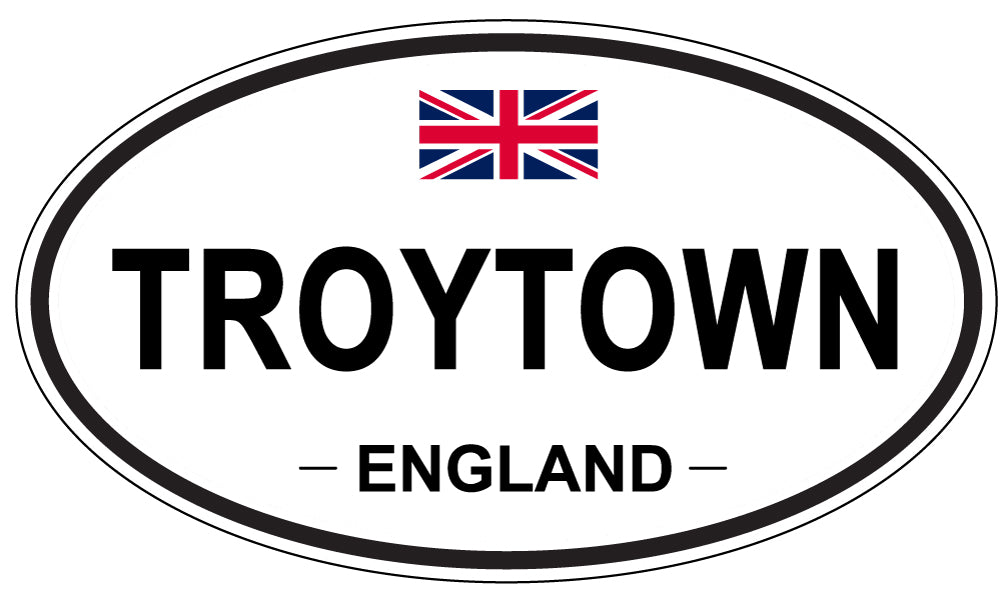TROYTOWN, England - Oval Magnet