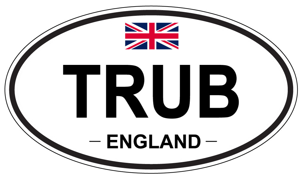 TRUB, England - Oval Magnet