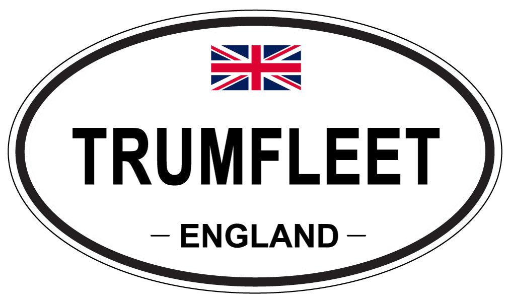 TRUMFLEET, England - Oval Magnet