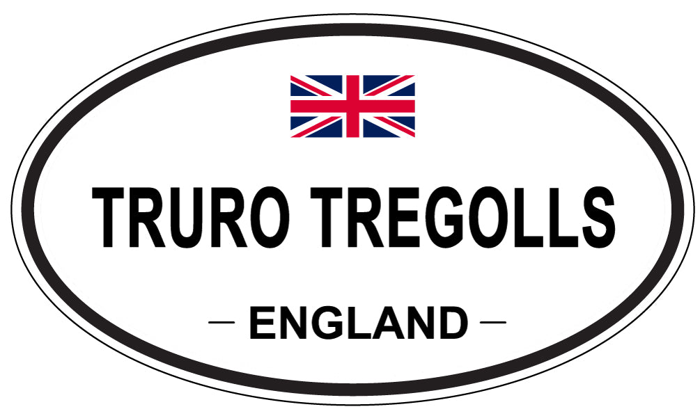 TRURO TREGOLLS, England - Oval Magnet